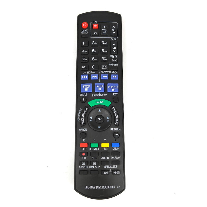 Replacement for Panasonic Blu-Ray Disc Recorder Remote Control DMR-XW390 DMR-XW400 DMR-EX769EB