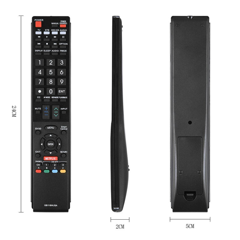 GB118WJSA for Sharp AQUOS TV Remote Control NETFLIX