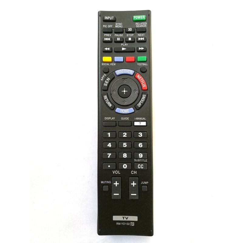 RM-YD102 Replacement Remote Control for Sony Smart TV
