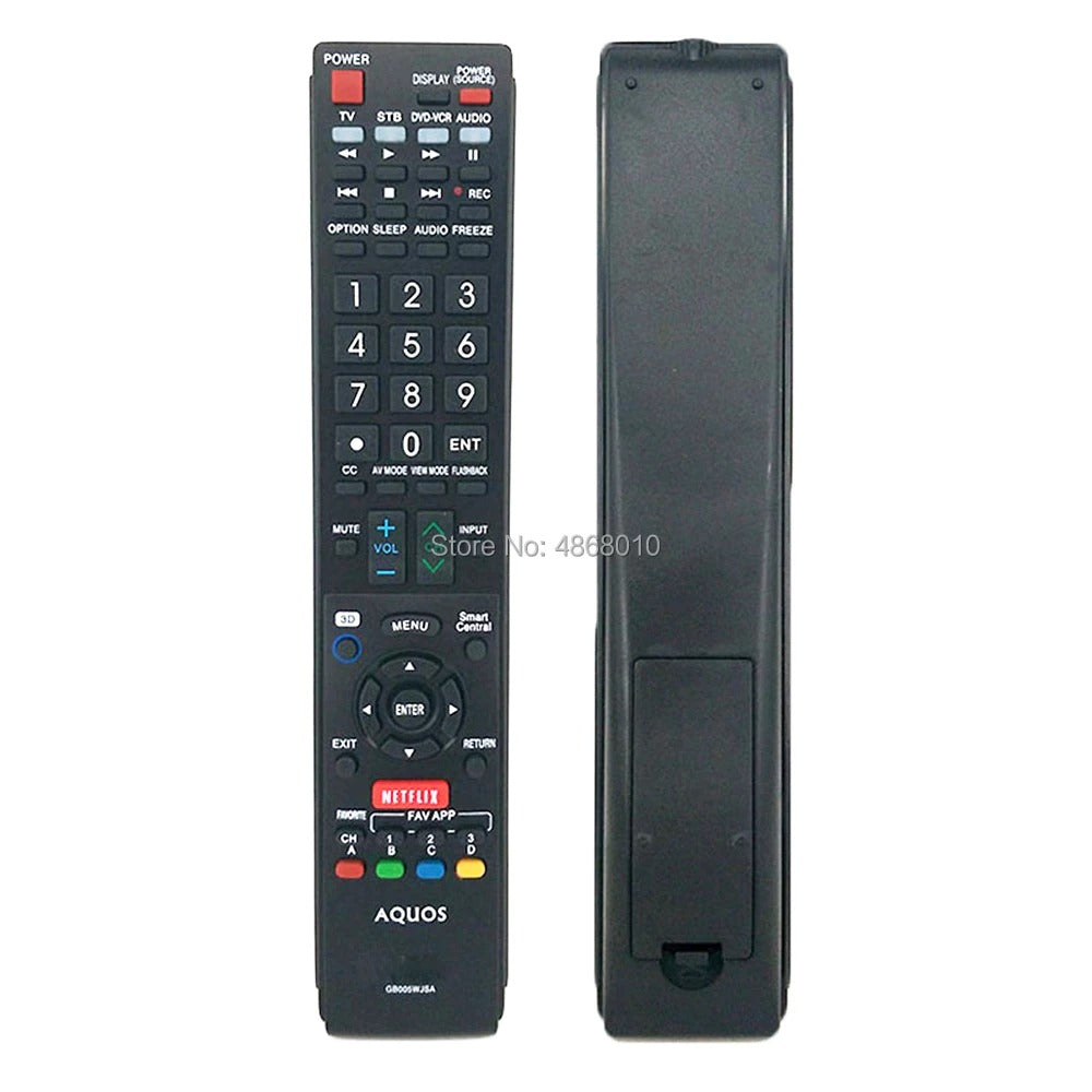 GB005WJSA for SHARP Replacement TV Remote Control for Sharp Aquos Tele