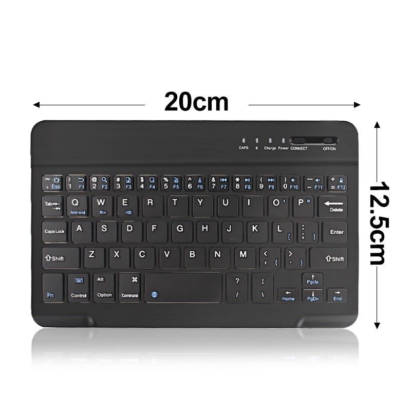 Mini Bluetooth Keyboard Wireless Russian Keyboard Tablet Spanish Rechargeable Keyboard