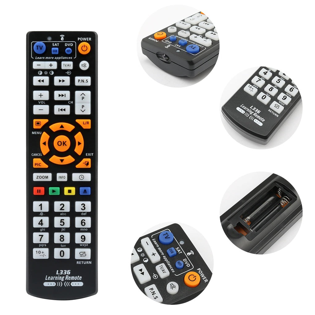 Universal Smart Remote Control Controller IR Remote Control with Learning Function for TV CBL DVD SAT for L336